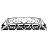 HO KIT Code 83 18 Through Truss Bridge, Silver by Atlas Model Railroad