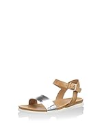 Virus Sandalias planas (Plata)