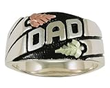 Black Hills Gold Sterling Silver Men's Dad Ring