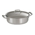 Tramontina Prima 5 Quart 18/10 Stainless Steel Tri-Ply Base Covered Casserole