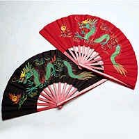 Bamboo Dragon Chinese Fighting Fan