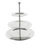 Equinox 511036 Serviteur 3 �tages Inox Martel� Diam�tre: 16 cm / 25 cm / 30 cm