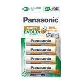 Panasonic EVOLTA�� �G�{���^ �j�b�P�����f�d�r�P3�`4�{�p�b�N HHR-3LVS/4B