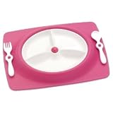 Skip Hop Mate Stay Put Mat and Plate Pink