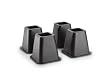 5 to 6-inch Black Bed Risers,4-pack (Stronger Support)