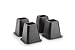 Trademark 6-Inch Black Bed Risers, 4-Pack