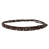 Girls' Disney Alex Russo Brown Skinny Belt OSFM