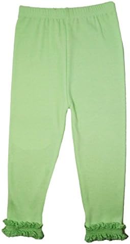 Wholesale Princess Apparel Girl's Soft Cotton Mint Ruffled Leggings-2T