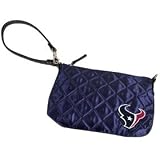 Houston Texans Quilted Wristlet Purse Lined And Made Of A Soft Shiny Quilted Fabric