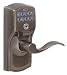 Schlage FE575 CAM 620 ACC Camelot Keypad Entry with Auto-Lock and Accent Levers, Antique Pewter
