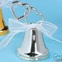 Silver Wedding Double Heart Place Card Holders (Set of 50)