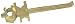 Vestil BNW-BX-W Non Sparking Bronze Alloy Drum Bung Nut Wrench, 12