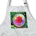 Flowers from the Garden - BLACK Full Length Apron With Pockets 22w X 30l