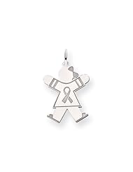 14k White Gold Kid Charm Cyber Monday Special