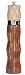 William Bounds Robert Wilhelm Pep Art Tulip 27804 Wooden Salt and Pepper Combo Mill, Natural and Mocha