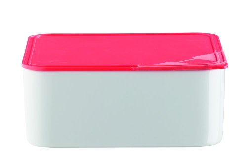 Arzberg-Porzellan 3330-09998-3915 K&uuml;chenfreunde Frischebox 0.6 Liter mit Deckel rot im Geschenkkarton