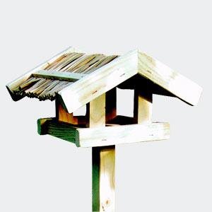 WL H.G. NR.71 Vogelfutterhaus Nr.71 mit Einpfahlst&auml;nder Gr&ouml;&szlig;e: 29 x 34 x 21 cm
