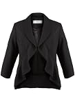 Avenue Plus Size Ruffle Detail Blazer