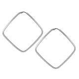Sterling Silver Square Hoop Earrings