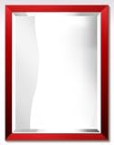 Review PosterPanda.com  / 12x12 Red Flat Wood Frame - Wall Mirror