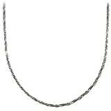 Sterling Silver 3mm Singapore Chain Necklace, 16
