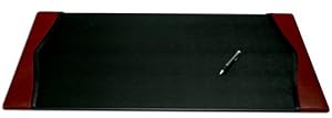Two-Tone Leather 34 x 20 Desk Pad