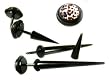 Titanium Fake Expander (Long) - 16g Wire - 0g Cheetah Pattern Logo - Sold as Pair