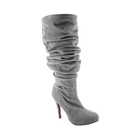 STRETCH SUEDE OVER THE KNEE BOOT