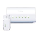 D-Link Systems Inc. DHP-348AV PowerLine AV 4-Port Switch Mini Kit