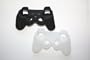 2 x Silicone Skin Case for Sony PlayStation 3 PS3 Wireless Dual Shock Controller, 1 CLEAR + 1 BLACK