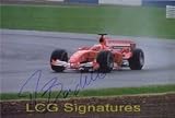 Barrichello, Rubens Autographed/Hand Signed 8x12 Photo (Can be cut down to make an 8x10 Photo)