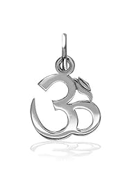 Small Classic Yoga Ohm, Om, Aum Charm, 11mm x 11mm