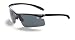 Bolle Performance Warrant Sunglasses (Plating Titanium/Competivision Gun + Polarized ...