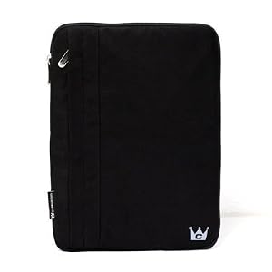 CaseCrown Faux Suede Zip Sleeve Case (Black) to Protect the Apple iPad Wifi / 3G Model 16GB, 32GB, 64GB