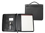 Executive Brief Leather Padfolio with Carry Handle