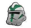 Silver Gree Commander Helmet - LEGO Compatible Minifigure Piece