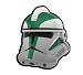 Silver Gree Commander Helmet - LEGO Compatible Minifigure Piece