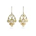 Eve's Addiction Gold Dangle Chandelier Earrings