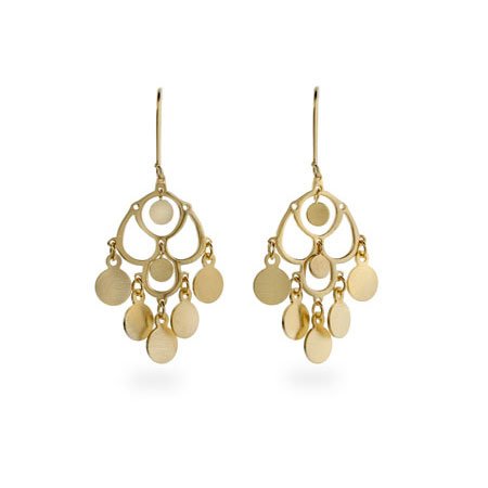Gold Dangle Chandelier Earrings