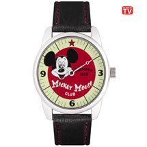 Disney "Mickey Mouse Club" Collectible Watch, MU2332, Special Packaging, Leather Strap