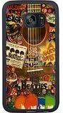 Generic Samsung Galaxy S7 Edge The Beatles Hippie Guitar Black Shell Cover Case