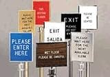 Lawrence Metal Products Vertical Please Enter Here Sign, 11in x 14in