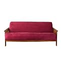 Soft Suede Futon Slipcover - Burgundy