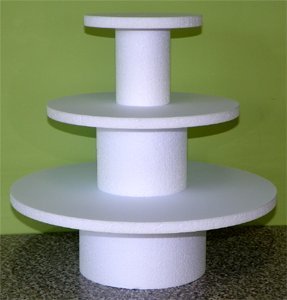 Dallas Foam Cupcake Tower Set - Round - 3 tiers Dallas Foam Cupcake Tower Set - Round - 3 tiers