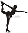 Wallmonkeys Peel and Stick Wall Decals - Figure Skating - 18"H x 16"W Removable Graphic
