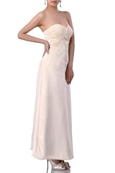 Strapless Chiffon Bridesmaid Dress 