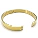 KONOV Polished Stainless Steel Bangle Cuff Bracelet, Unisex Mens Womens, Color Gold