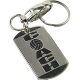 Gem Sports Volleyball Coach Keychain