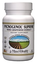 Maxi Pycnogenol Supreme, wiht Grapeseed Extract, 60 Maxi-Caps