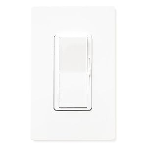 Lutron Dimmers DV603P 3-Way 600W, Dimmer with NL White Diva multi-locations Lighting by Lutron